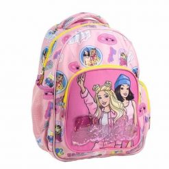 Plecak szkolny Barbie Fuksja. Czerwone plecaki męskie Barbie, bez wzorów. Za 176.00 zł.