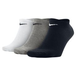 SKARPETY Nike 3PPK Value No Show. Czarne skarpetki damskie Nike, bez wzorów, z bawełny. Za 190.00 zł.