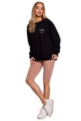 Bawełniane Legginsy Typu Kolarki - Mocca. Czarne legginsy damskie MOE, bez wzorów, z bawełny. Za 129.90 zł.