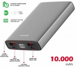 Powerbank Swissten SWISSTEN POWERBANK 10000 mAh PD QC 2x USB 1x USB-C. Powerbanki SWISSTEN. Za 170.28 zł.