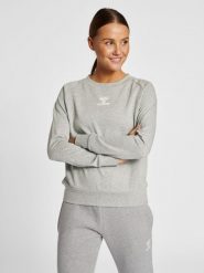 Bluza damska Hummel Icons. Szare bluzy damskie Hummel, s, bez wzorów, z bawełny, eleganckie, bez ramiączek, bez kaptura. Za 146.59 zł.
