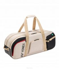 Torba tenisowa Yonex Gearlogic Tournament Bag. Brązowe torby sportowe męskie YONEX, bez wzorów, z materiału. Za 399.00 zł.