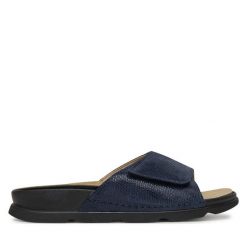 Klapki Berkemann. Niebieskie klapki damskie Berkemann, bez wzorów, bez obcasa, bez zapięcia. Za 239.99 zł.