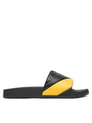 Guess Klapki FMJODE ELE19 Czarny. Czarne klapki męskie Guess, z aplikacjami, z syntetyku, bez zapięcia. Za 199.99 zł.