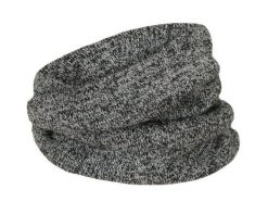 Wąski, Dobrze Przylegający Męski Komin, Czarno-Biały, Zimowy – Pako Jeans. Białe szaliki męskie Pako Jeans, bez wzorów, z jeansu. Za 45.00 zł.