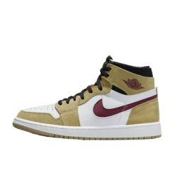 Buty do chodzenia męskie Nike Air Jordan 1 Zoom. Białe buty sportowe męskie Jordan, bez wzorów, z materiału, za kostkę, bez zapięcia, trekkingowe, Nike Air Jordan. Za 666.00 zł.