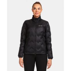 Damska kurtka puchowa Kilpi PAPILON-W. Czarne kurtki sportowe damskie Kilpi, l, bez wzorów, z nylonu, bez ramiączek, bez kaptura, trekkingowe. Za 669.93 zł.
