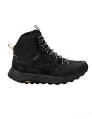 Buty trekkingowe męskie Jack Wolfskin Terraquest Texapore Mid. Czarne trekkingi męskie Jack Wolfskin, na lato, z materiału, bez zapięcia. Za 749.99 zł.