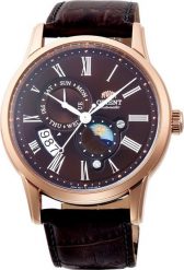 Zegarek Orient Zegarek męski Orient RA-AK0009T10B brązowy. Brązowe zegarki męskie Orient, bez wzorów. Za 2,268.00 zł.
