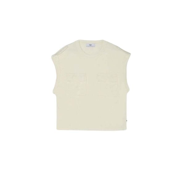 Koszulka damska Le Temps des cerises Freesia. Białe bluzki damskie Le Temps Des Cerises, bez wzorów, bez ramiączek. Za 190.70 zł.