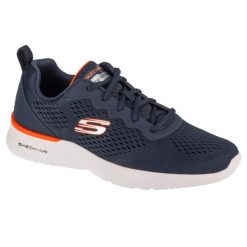 Buty sportowe Sneakersy męskie, Skech-Air Dynamight - Tuned Up. Niebieskie buty sportowe męskie Skechers, bez wzorów, bez zapięcia, trekkingowe. Za 289.99 zł.
