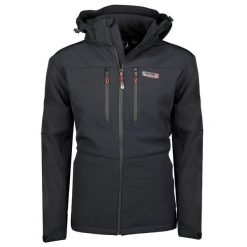 Geographical Norway Softshell TIMMEX DB Navy, kurtka męska granatowa. Niebieskie kurtki męskie Geographical Norway, m, bez wzorów, z elastanu, bez kaptura, trekkingowe. Za 239.00 zł.