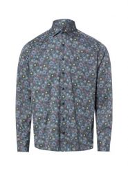 Nils Sundström Koszula Mężczyźni Modern Fit Bawełna niebieski|zielony|wielokolorowy, L. Niebieskie koszule męskie Nils Sundström, l, bez wzorów, z bawełny, eleganckie, bez kołnierzyka, bez ramiączek. Za 149.95 zł.