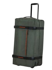 Torba podróżna duża Urban Track Duffle L. Zielone torby podróżne damskie American Tourister, bez wzorów, z materiału, duże. Za 559.99 zł.