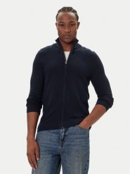 Mustang Kardigan Escondido 1016847 Granatowy Regular Fit. Niebieskie swetry męskie Mustang, m, bez wzorów, z bawełny, bez kołnierzyka, bez ramiączek. Za 239.99 zł.