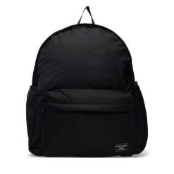 Plecak Guess Jeans. Czarne plecaki męskie Guess Jeans, z aplikacjami, z jeansu. Za 269.99 zł.