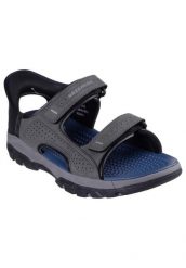 Sandały SKECHERS SLIP-INS TRESMEN-REECE Szary. Szare sandały męskie Skechers, na lato, bez wzorów, z materiału, bez zapięcia. Za 278.99 zł.