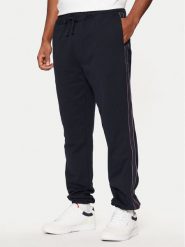 Tommy Hilfiger Spodnie dresowe MW0MW37477 Granatowy Regular Fit. Niebieskie spodnie sportowe męskie Tommy Hilfiger, m, bez wzorów, z bawełny. Za 489.99 zł.