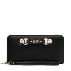 Portfel Guess. Czarne portfele damskie Guess. Za 229.99 zł.