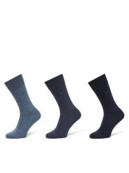 Calvin Klein Skarpety długie 701234208 Granatowy. Niebieskie skarpety męskie Calvin Klein, bez wzorów, z bawełny. Za 59.99 zł.