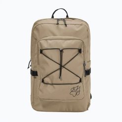 Plecak miejski Jack Wolfskin Berkley 24. Brązowe plecaki męskie Jack Wolfskin, bez wzorów, z materiału. Za 375.50 zł.