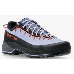 Buty podejściowe La Sportiva TX4 Evo Woman - stone blue/cherry tomato. Czerwone obuwie trekkingowe damskie La Sportiva, z gumy, bez zapięcia. Za 749.99 zł.