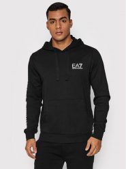 EA7 Emporio Armani Bluza 7M000569 AF13512 MC001 Czarny Regular Fit. Czarne bluzy męskie EA7 Emporio Armani, m, bez wzorów, z bawełny, bez ramiączek, bez kaptura. Za 319.99 zł.