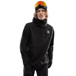 Kurtka snowboardowa męska W1 Skywalk. Czarne kurtki męskie SIROKO, l, bez wzorów, z softshellu, bez kaptura, narciarskie. W wyprzedaży za 367.95 zł.
