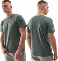 4f KOSZULKA MĘSKA BAWEŁNIANA T-SHIRT SPORTOWY 4F M1283 r S. Koszulki sportowe męskie 4F, m, bez wzorów, z bawełny, bez ramiączek. Za 39.50 zł.