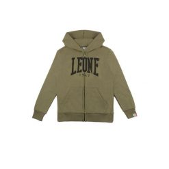 Bluza zimowa Leone 1947 Basic Kinder Kapuzen z reißverschluss. Zielone bluzy damskie LEONE 1947 APPAREL, na zimę, bez wzorów, z bawełny, sportowe, bez ramiączek, bez kaptura. W wyprzedaży za 87.99 zł.