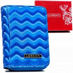 Portfel damski Lorenti 5157-WAV niebieski. Niebieskie portfele damskie LORENTI, ze skóry. Za 59.00 zł.