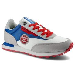 Białe Sneakersy Big Star Damskie Modne Półbuty. Białe obuwie sportowe damskie BIG STAR, na wiosnę, bez wzorów, ze skóry ekologicznej, bez zapięcia. Za 169.00 zł.