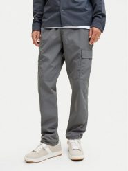 Jack & Jones Spodnie materiałowe Kane 12278911 Szary Relaxed Fit. Szare spodnie materiałowe męskie Jack & Jones, bez wzorów, z materiału. Za 149.99 zł.