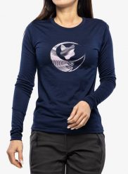 Bluza damska Sensor Merino Active PT. Niebieskie bluzy damskie Sensor, s, bez wzorów, z materiału, bez ramiączek, bez kaptura. Za 351.99 zł.