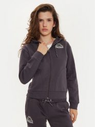 Kappa Bluza Femisa 351N2NW Szary Regular Fit. Szare bluzy damskie Kappa, l, bez wzorów, z bawełny, bez ramiączek, bez kaptura. Za 169.99 zł.