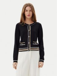 Artigli Kardigan ACMA001909 Czarny Regular Fit. Czarne kardigany damskie Artigli, m, bez wzorów, z syntetyku, bez kołnierzyka. Za 199.99 zł.