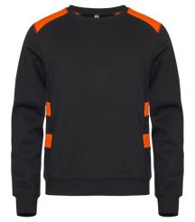 Clique Ambition Roundneck bluza unisex wysoka widoczność – Visib Orange. Brązowe bluzy damskie CLIQUE, xl, bez wzorów, z bawełny, bez ramiączek, bez kaptura. Za 166.63 zł.