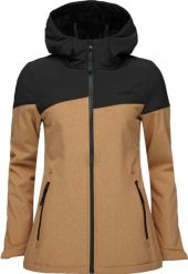 Damska kurtka softshell Loap Ludysa brązowa. Brązowe kurtki sportowe damskie ÀLG, na jesień, s, bez wzorów, z elastanu, bez ramiączek, bez kaptura, do biegania. Za 296.99 zł.