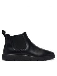 ECCO Sztyblety Bella 2 23931301001 Czarny. Czarne botki damskie ecco, bez wzorów, ze skóry, bez obcasa, na płaskiej podeszwie, bez zapięcia. Za 579.99 zł.