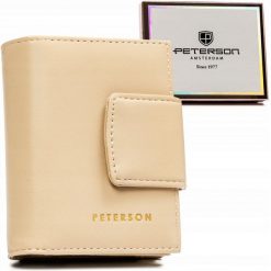 Portfel damski Peterson PTN 42329-F8 beżowy. Brązowe portfele damskie Peterson. Za 59.99 zł.