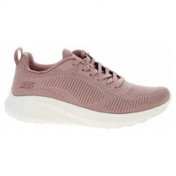 Buty do chodzenia damskie Skechers Bobs Squad Chaos Face Off. Czerwone obuwie sportowe damskie Skechers, bez wzorów, z materiału, bez zapięcia, trekkingowe. Za 219.99 zł.