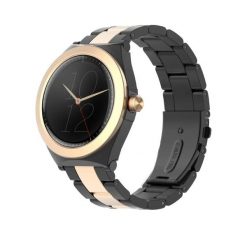 Zegarek smart Maxcom FW76 Czarny 1,19 cali AMOLED. Czarne, cyfrowe zegarki męskie MAXCOM, bez wzorów, ze stali. Za 500.95 zł.