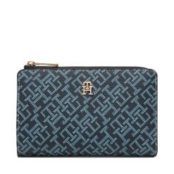Portfel Tommy Hilfiger. Niebieskie portfele damskie Tommy Hilfiger. Za 329.99 zł.