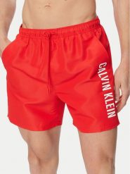 Calvin Klein Swimwear Szorty kąpielowe LV00N61047 Czerwony Regular Fit. Czerwone kąpielówki męskie Calvin Klein Swimwear, m, bez wzorów, z syntetyku. Za 289.99 zł.