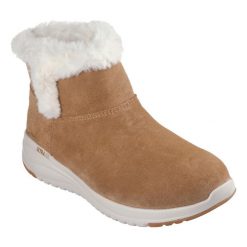 Buty zimowe damskie, On-The-Go Stellar - Cozy Step. Czarne obuwie trekkingowe damskie Skechers, bez zapięcia. Za 399.99 zł.
