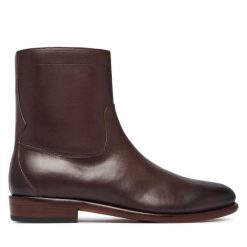 Botki Polo Ralph Lauren. Brązowe botki męskie Polo Ralph Lauren, bez wzorów, bez obcasa, bez zapięcia. Za 1,299.00 zł.