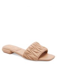 Badura Klapki FELICIE-V1328L-36-1 Beżowy. Brązowe klapki damskie Badura, bez wzorów, ze skóry, bez obcasa, bez zapięcia. Za 219.99 zł.