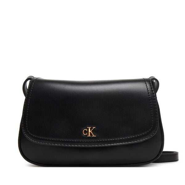 Torebka Calvin Klein. Czarne listonoszki damskie Calvin Klein, bez wzorów, bez dodatków. Za 297.99 zł.