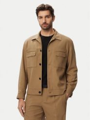 HUGO Kurtka przejściowa Juliano243F1 50555258 Beżowy Slim Fit. Brązowe kurtki męskie Hugo, m, bez wzorów, z syntetyku, bez kaptura. Za 1,349.00 zł.