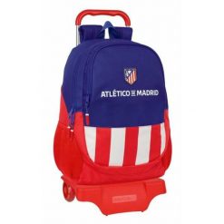 Plecak szkolny Atlético Madrid Poliester 600D. Czerwone plecaki męskie MBRANDS, bez wzorów, z poliesteru, sportowe. Za 333.55 zł.